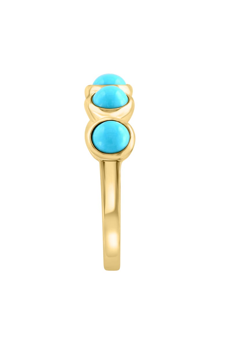EFFY 14K Yellow Gold Turquoise 5-Stone Ring, Alternate, color, Blue