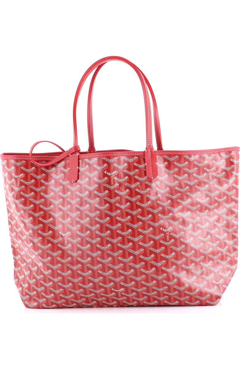 Pre-Owned Goyard Saint Louis Tote Coated Canvas PM, Main, color, Red