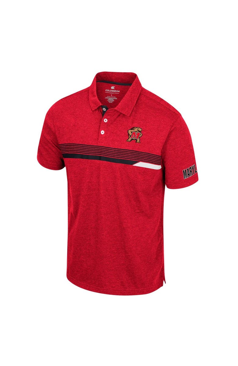 COLOSSEUM Men's Colosseum  Red Maryland Terrapins No Problemo Polo, Alternate, color, 