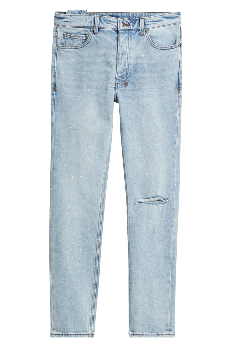 Chitch Duke Blue Ripped Slim Tapered Leg Jeans, Alternate, color, DENIM