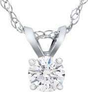 Bliss Diamond 3/4ct Lab Grown Diamond Round Solitaire Pendant 14K Gold Necklace