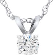 Bliss Diamond 3/4ct Lab Grown Diamond Round Solitaire Pendant 14K Gold Necklace