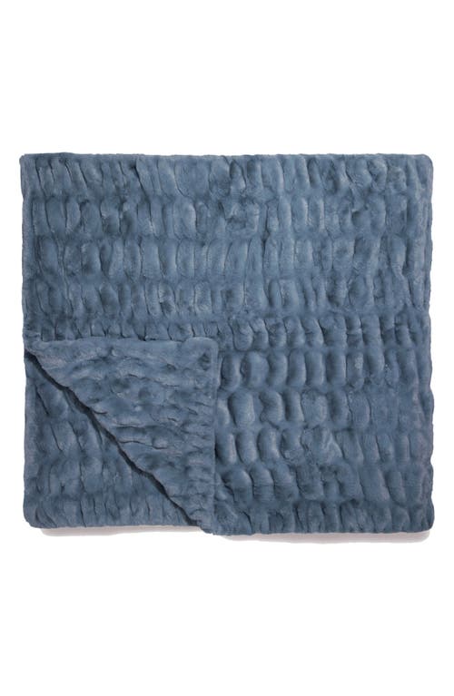 LOLA BLANKETS Original Throw Blanket in Slate Blue  product