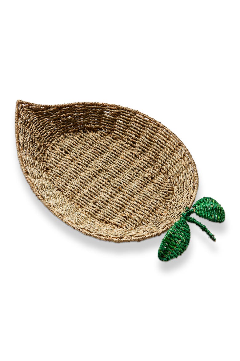Lemon Seagrass Tray Natural Seagrass Summer, Main, color, Brown