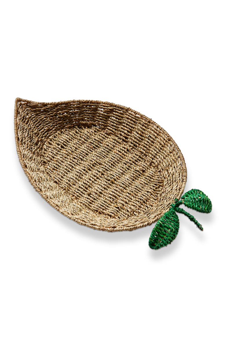tag Lemon Seagrass Tray Natural Seagrass Summer, Main, color, Brown