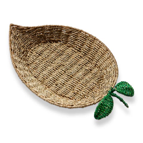 Lemon Seagrass Tray Natural Seagrass Summer
