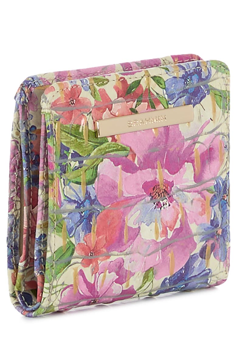 Brahmin Jane Croc Embossed Leather Bifold Wallet, Alternate, color, 