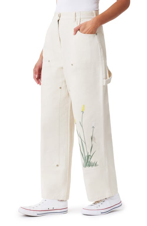 Scotch & Soda Raine High Waist Wide Leg Jeans In Soft Ice