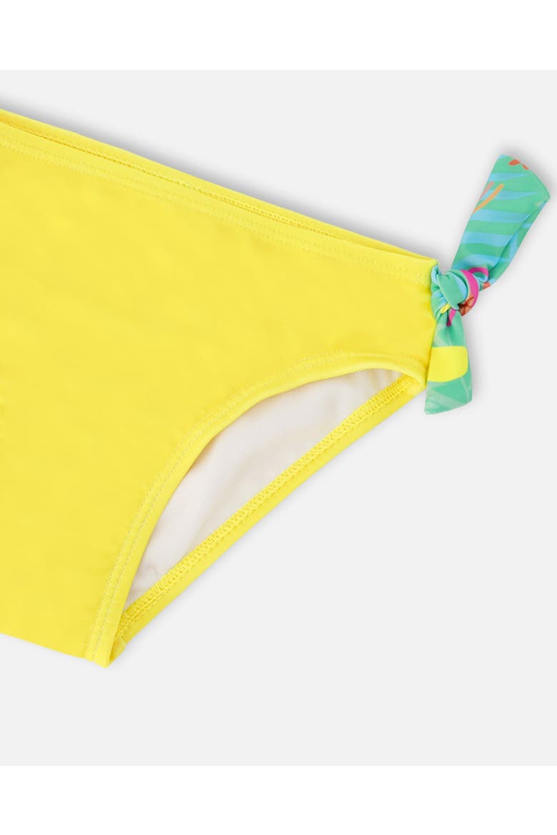 Two-Piece Double Crossed Straps Beach Swimsuit, Alternate, color, Green Beach Print