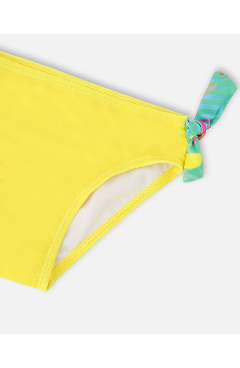 Deux par Deux Two-Piece Double Crossed Straps Beach Swimsuit, Alternate, color, Green Beach Print