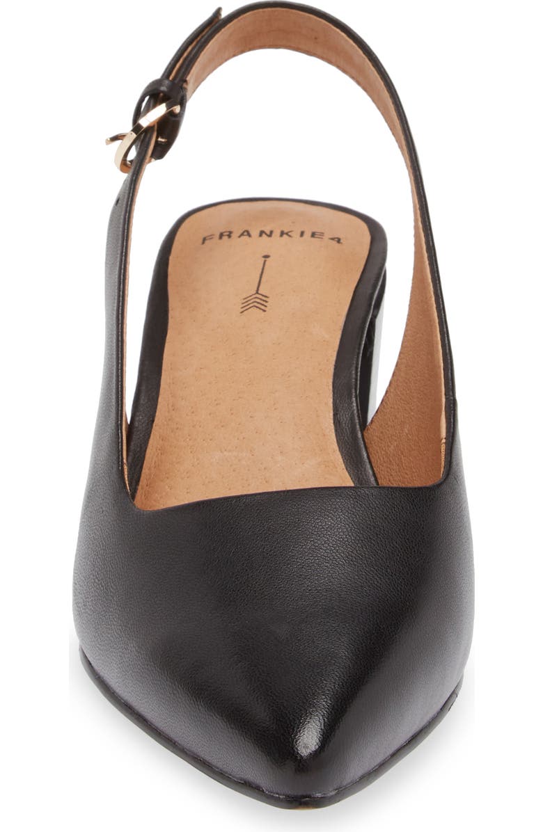 FRANKIE4 Juliett III Pointed Toe Slingback Pump, Alternate, color, Black