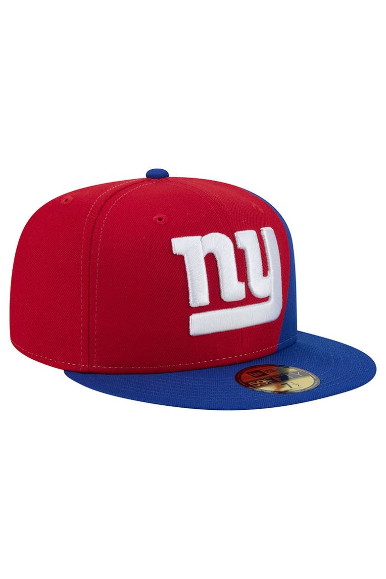 Men's New Era Red/Royal New York Giants Shock 59FIFTY Fitted Hat, Alternate, color, Red