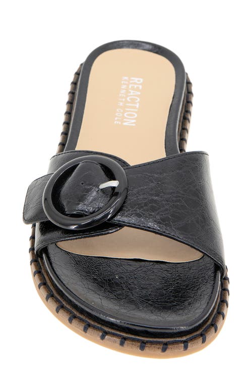 Reaction Kenneth Cole Syrena Buckle Slide Sandal In Black