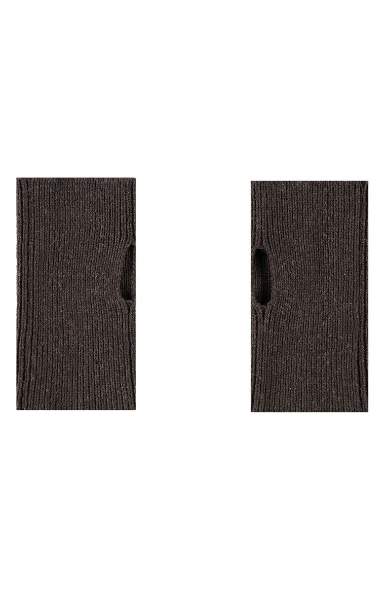 Favorite Daughter Knit Arm Warmer & Leather Gloves Set, Alternate, color, Coffee