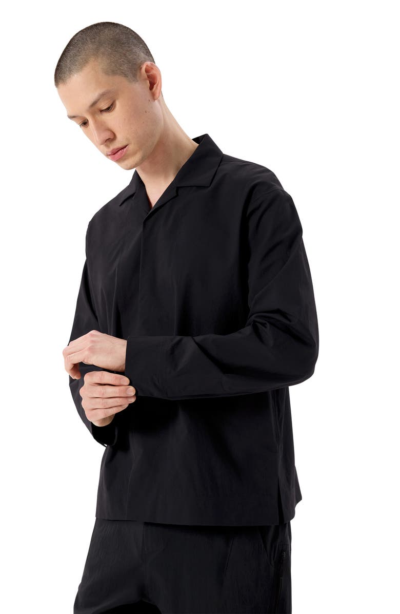 Veilance Cusec Long Sleeve Shirt, Alternate, color, Black