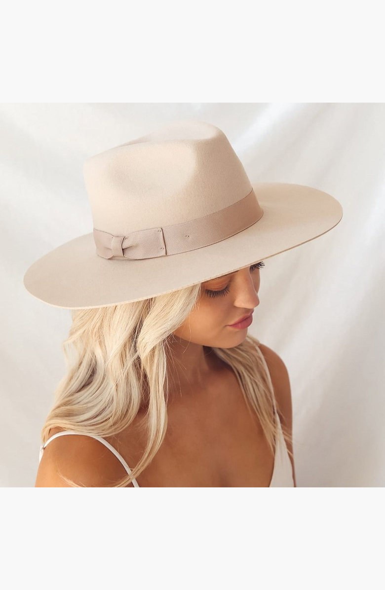 W Y E T H Lila Fedora, Alternate, color, Oatmeal