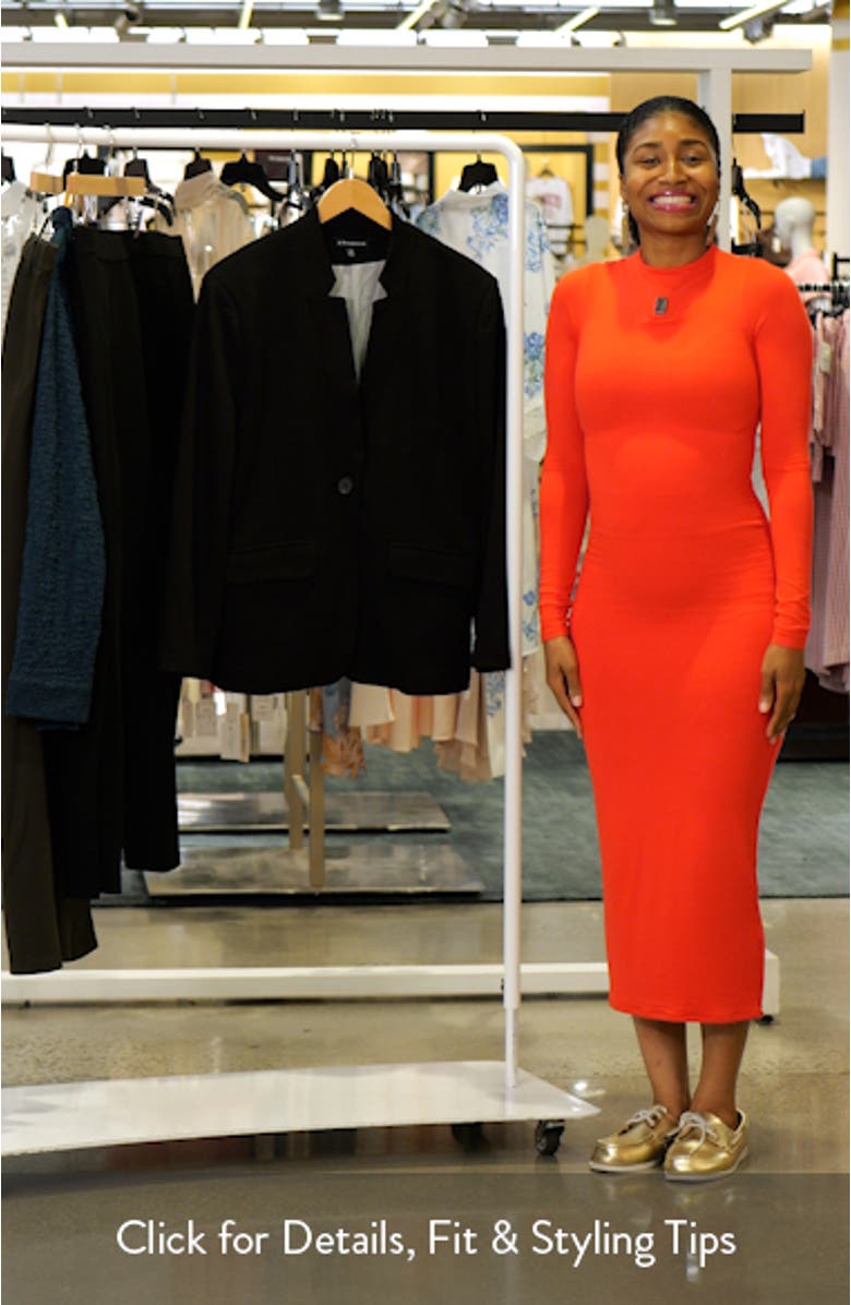 Inverted Notch Collar Cotton Blend Blazer, sales video thumbnail