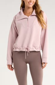 Zella Kickback Ottoman Half Zip Pullover
