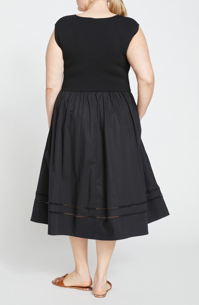 Universal Standard Chloe Mixed Media A-Line Dress, Alternate, color, 