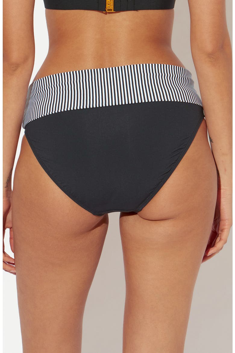 Inside the Lines Bikini Bottoms, Alternate, color, BLACK STRIPE