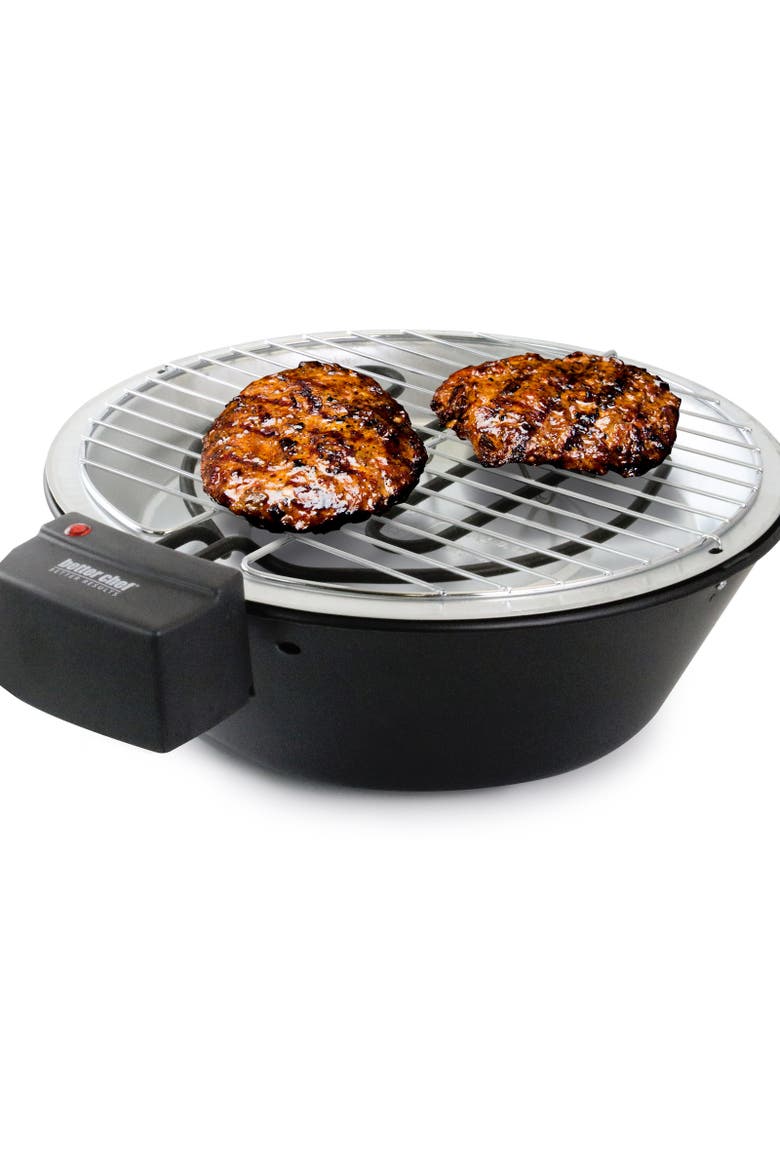 Indoor Outdoor 14 in Tabletop Electric Barbecue Grill, Alternate, color, Black
