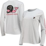 vineyard vines Women's Vineyard Vines White Atlanta Falcons Helmet Long Sleeve T-Shirt
