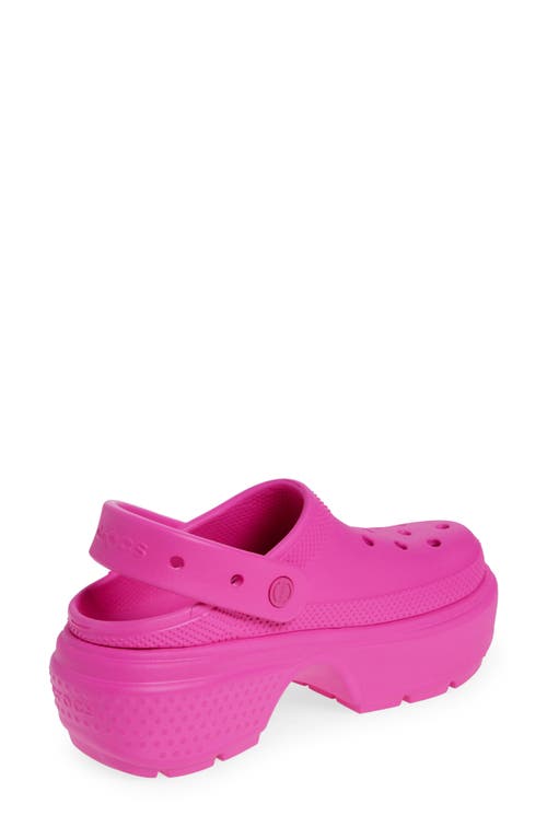 Crocs Stomp Slingback Platform Clog In Pink