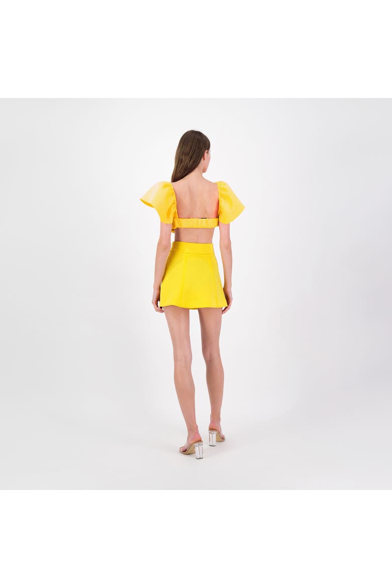Bumbag Bra Top, Alternate, color, Yellow