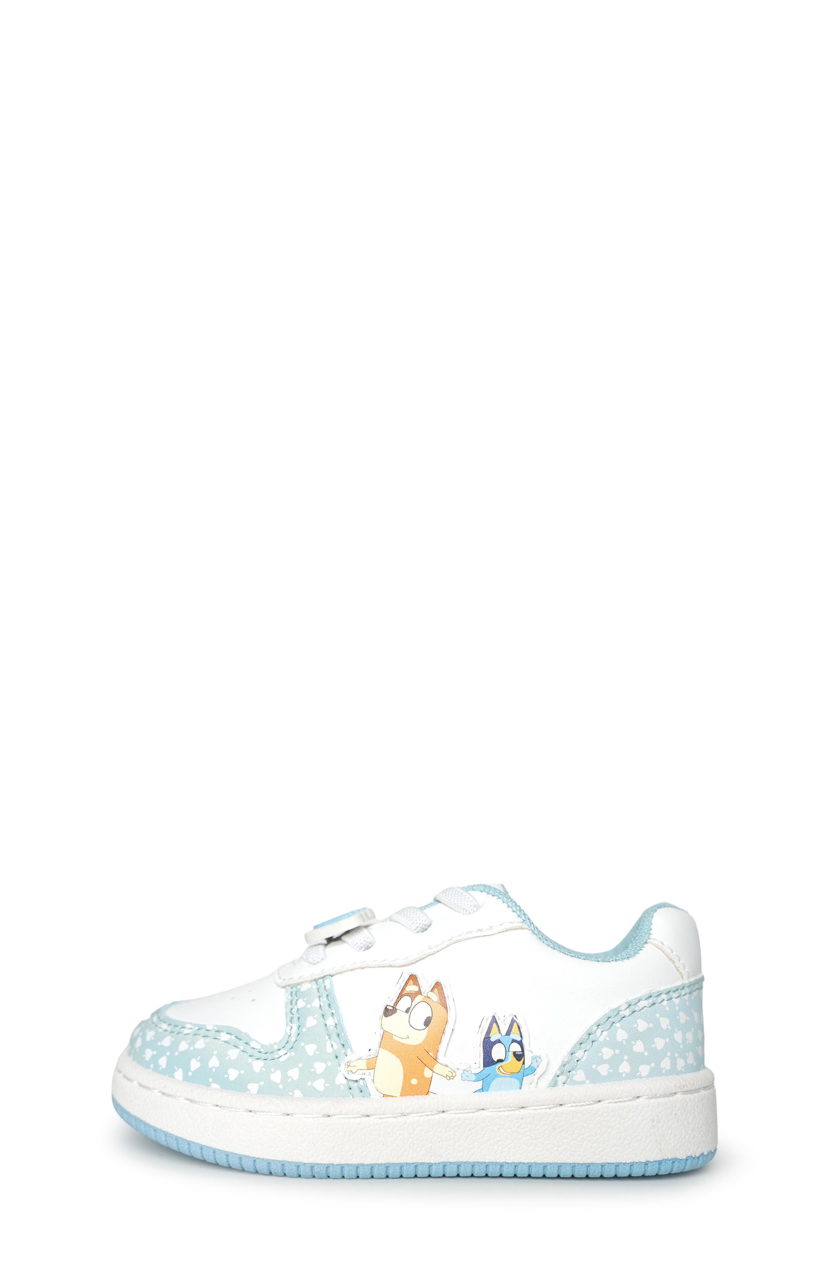 Kids' Bluey Court Sneaker, Alternate, color, WHITE/ BLUE