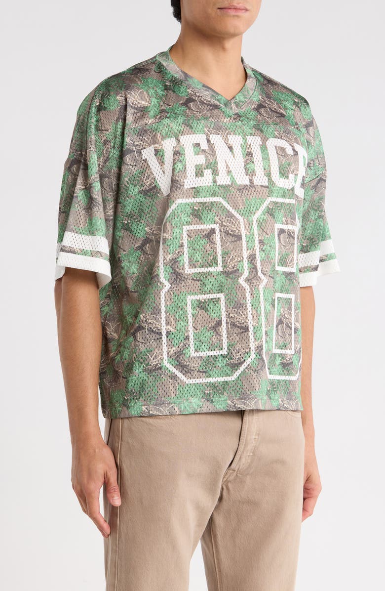PacSun Venice Floral Mesh Jersey, Alternate, color, Woodland Camo