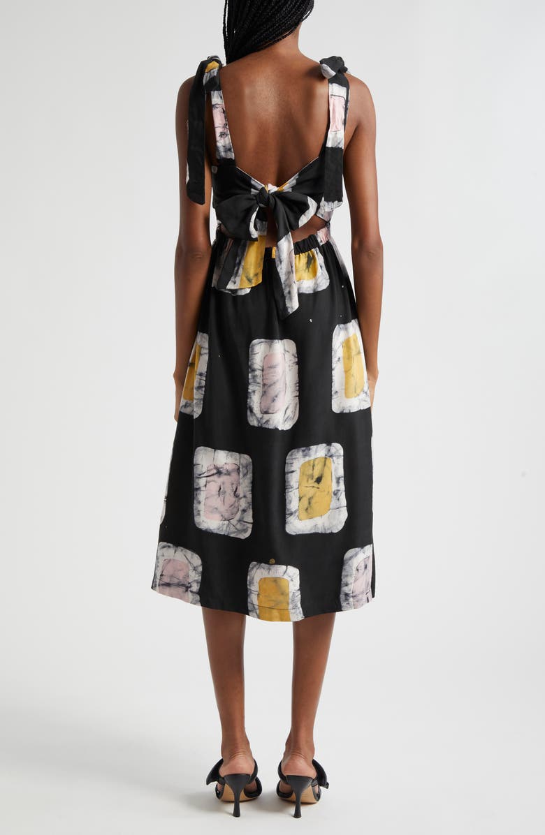 BUSAYO Debo Midi Sundress, Alternate, color, Black Multicolored