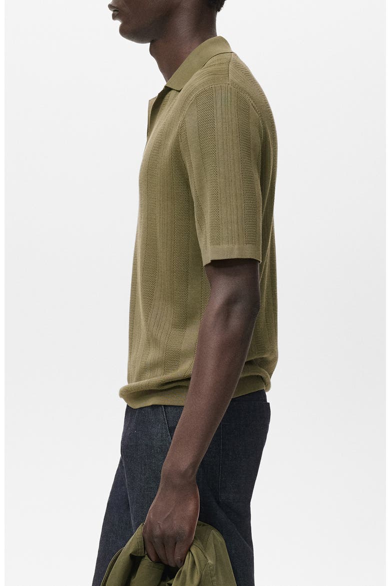 Rib Johnny Collar Polo, Alternate, color, KHAKI GREEN