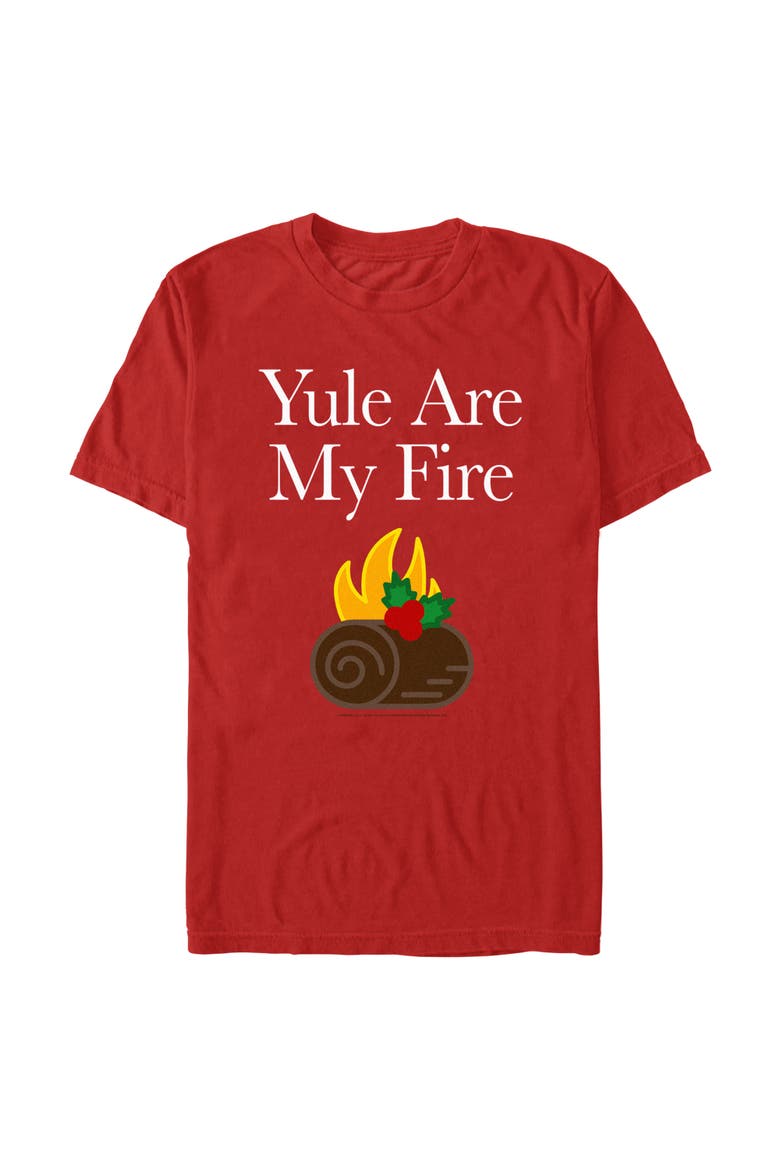 Men's Backstreet Boys Yule Are My Fire Graphic T-Shirt, Main, color, Red