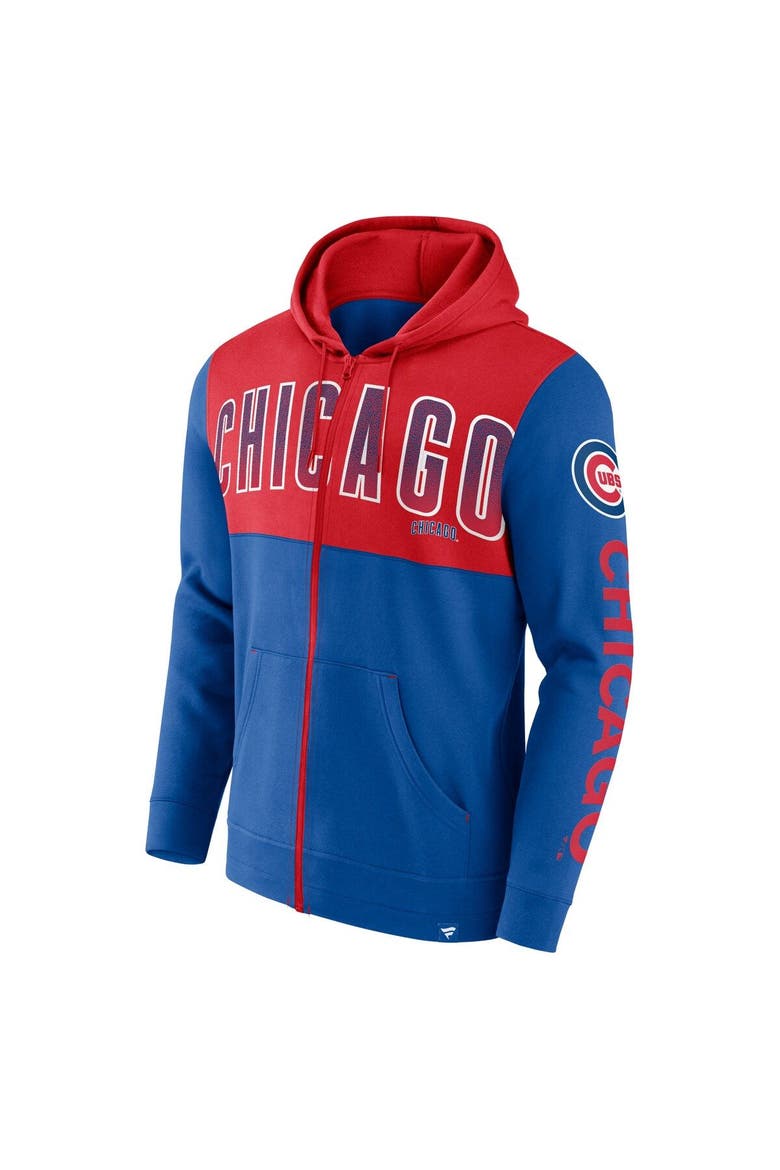 Men's Fanatics Branded Royal Chicago Cubs Walk Off Fleece Full-Zip Hoodie, Alternate, color, Royal