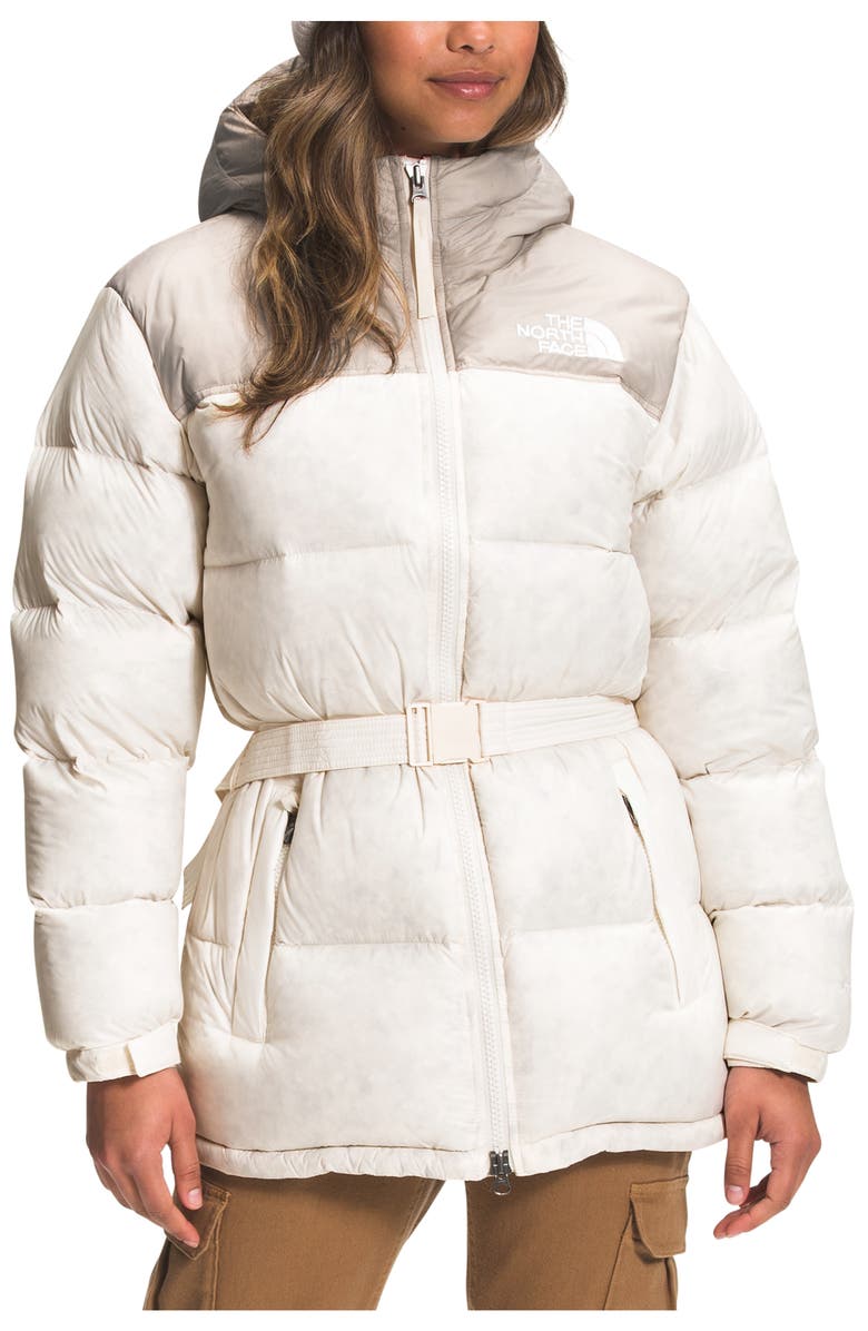 The North Face Nuptse<sup>®</sup> Belted Water Repellent 700 Fill Power Down Jacket, Main, color,