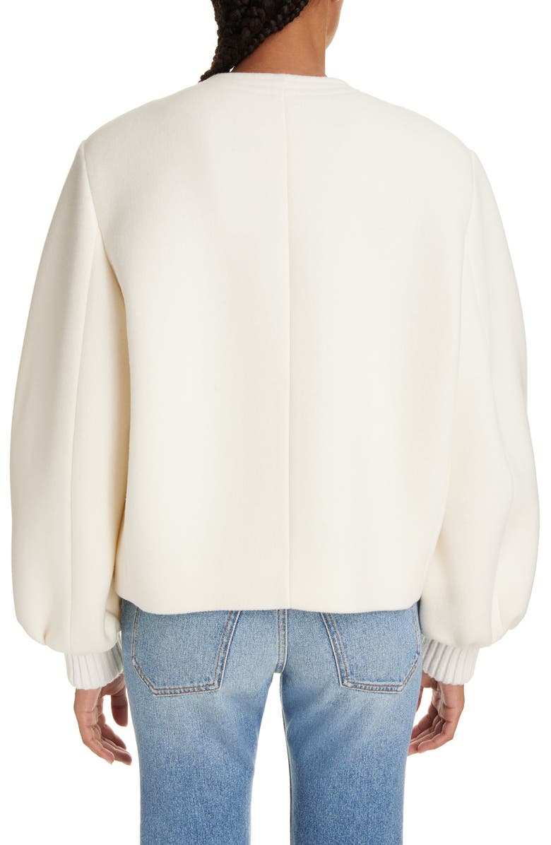 Chloé Balloon Sleeve Wool Blend Jacket, Alternate, color, 