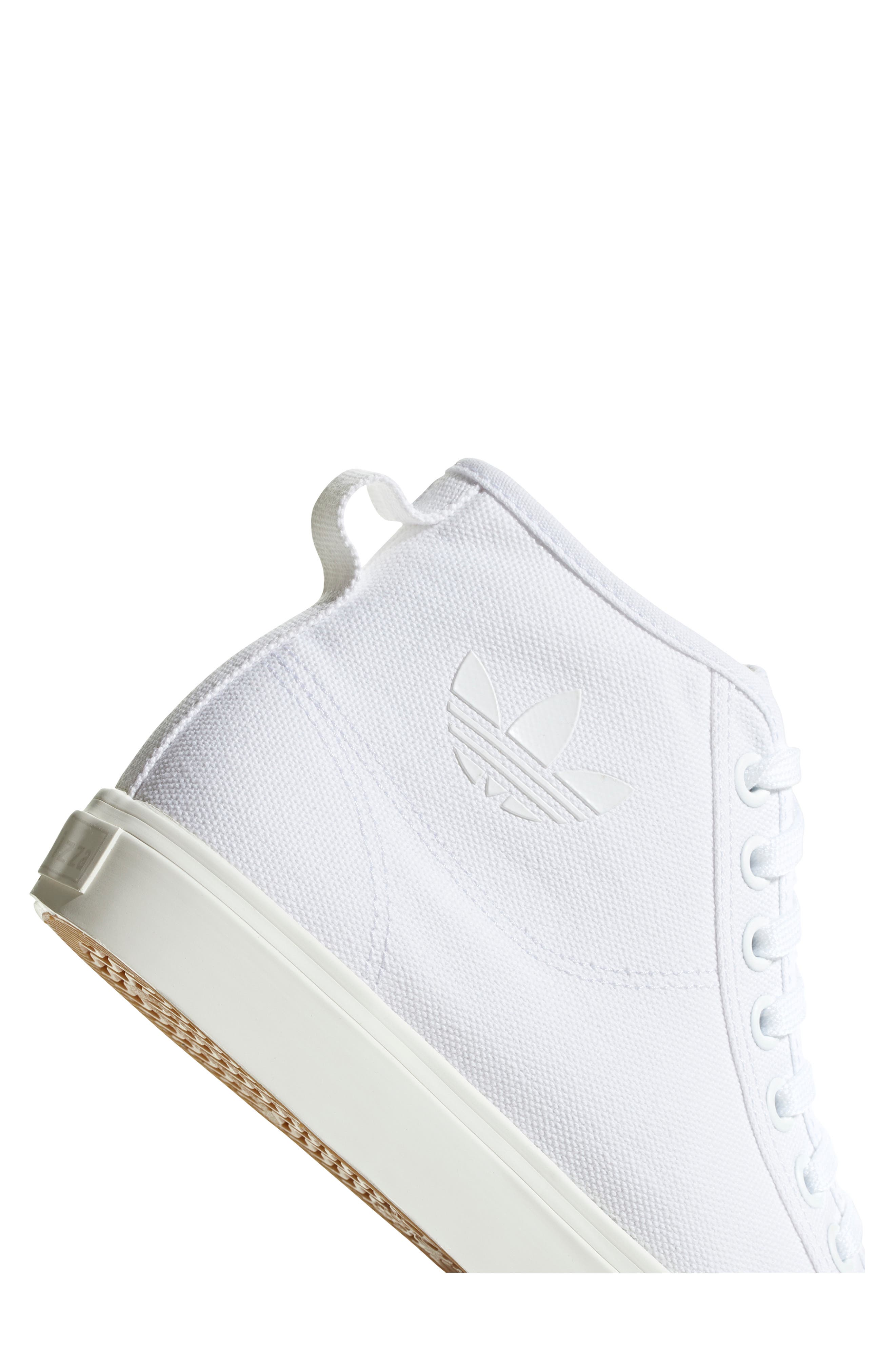 adidas Nizza Canvas High Top Sneaker, Alternate, color, 