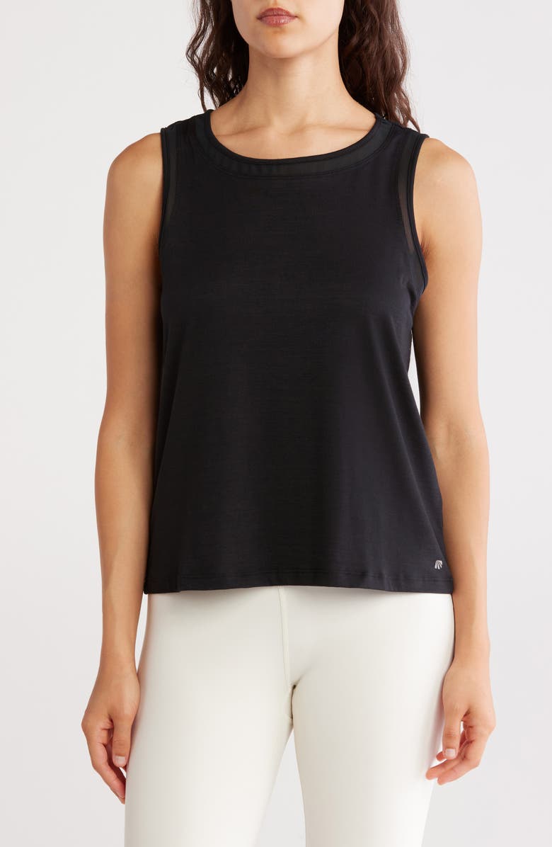 MARIKA Larissa Mesh Trim Tank, Main, color,