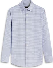 Bugatchi James OoohCotton® Diamond Check Button-Up Shirt