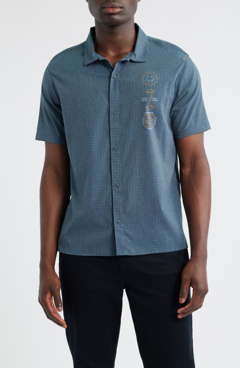 Bless Up Trail Performance Short Sleeve Button-Up Shirt