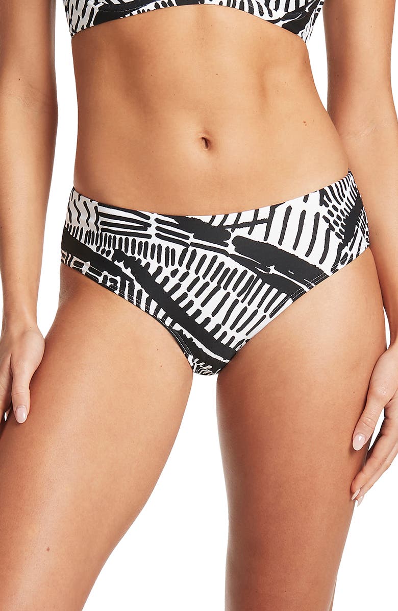 Sea Level Mid Bikini Bottoms, Main, color,