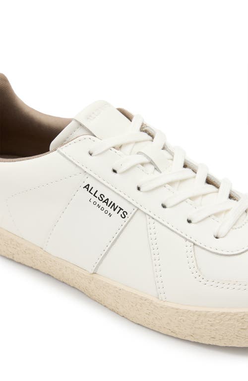 Allsaints Jaimee Low Top Sneaker In White/white