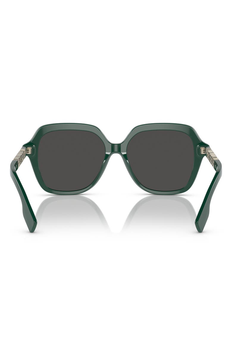 Burberry Joni 55mm Square Sunglasses, Alternate, color, Green