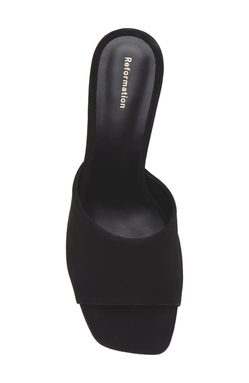 Reformation Enya Wedge Sandal In Black