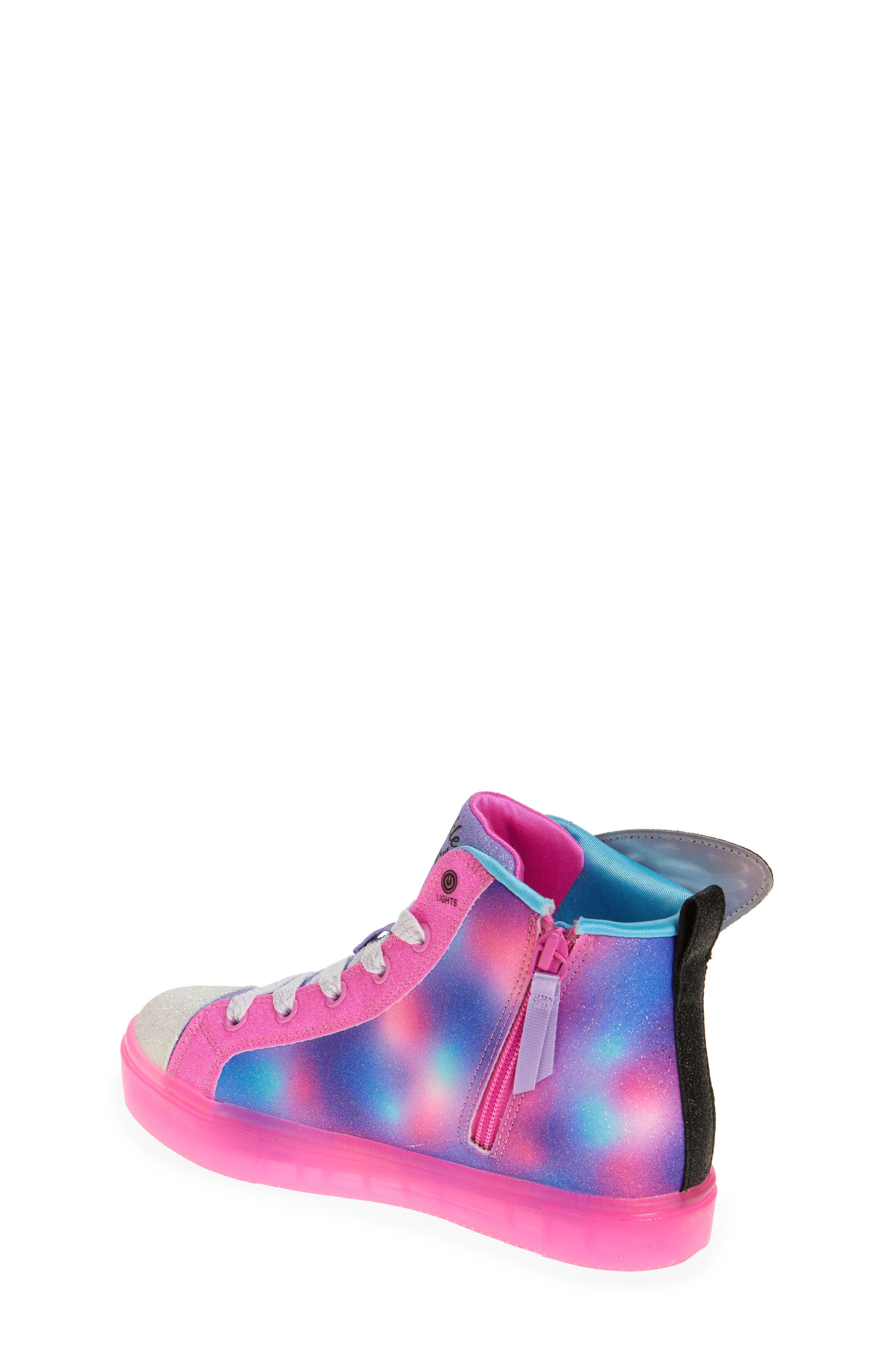 SKECHERS Kids' Twinkle Toes<sup>®</sup>: Twinkle Sparks Ice High Top Sneaker, Alternate, color, 