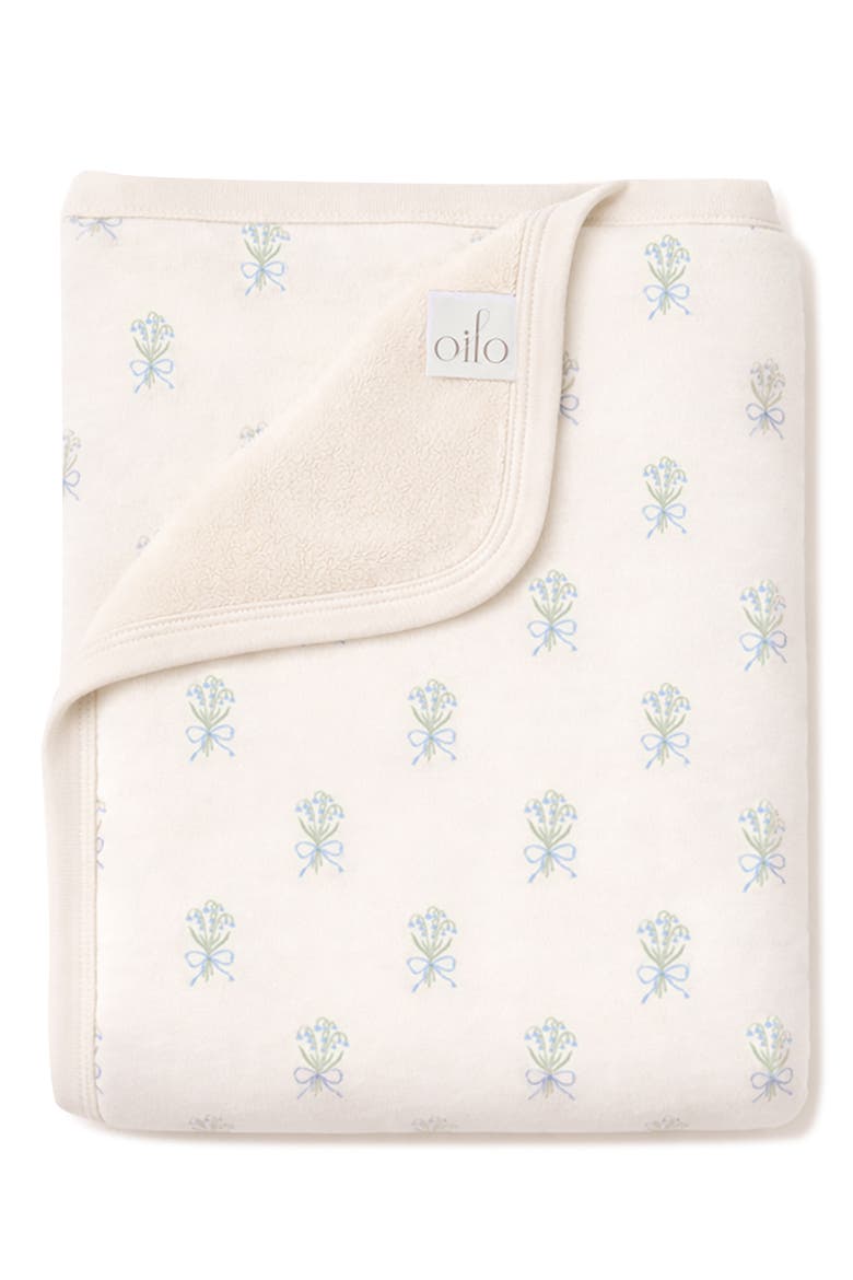 Organic Cotton Cuddle Blanket, Main, color, LILY OF THE VALLEY