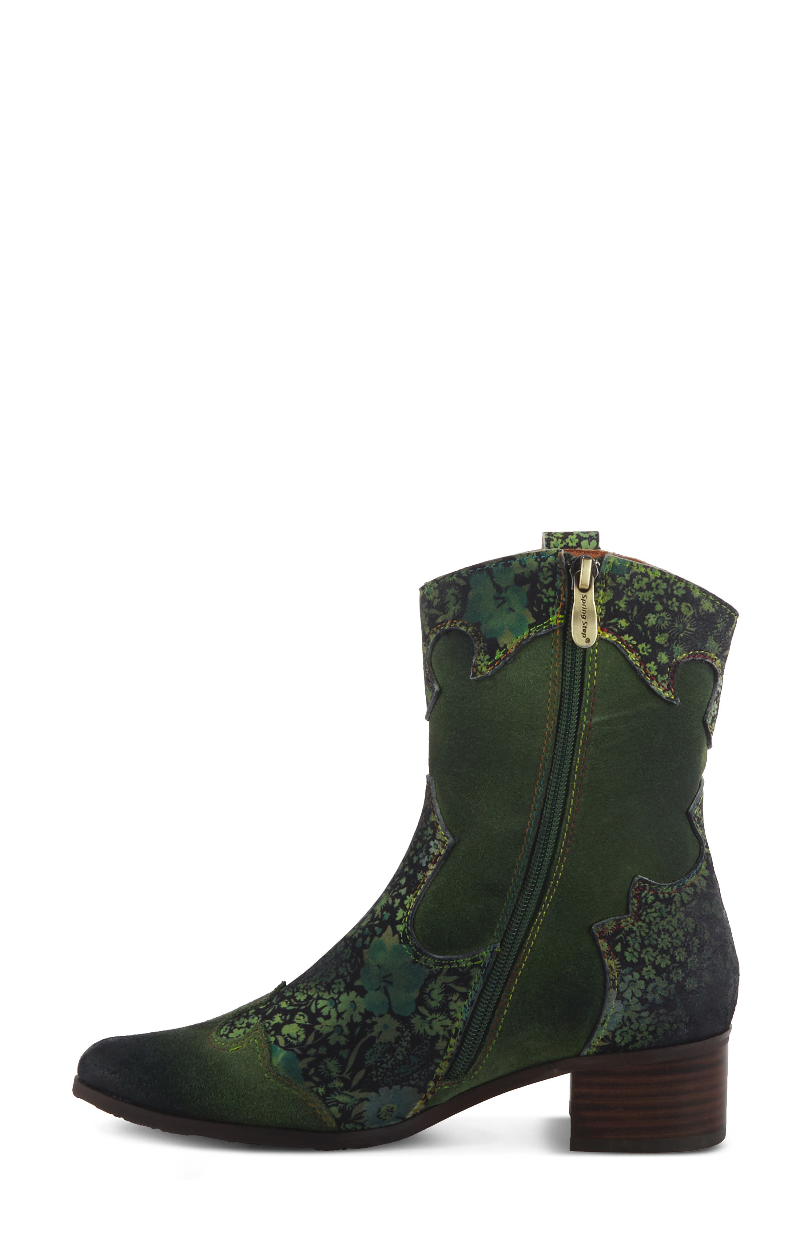 Ladyluck Bootie, Alternate, color, GREEN MULTI SUEDE