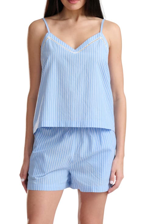 Stripe Cotton Poplin Pajamas