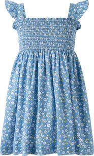 Rachel Riley Ditsy Daisy Ruched Dress