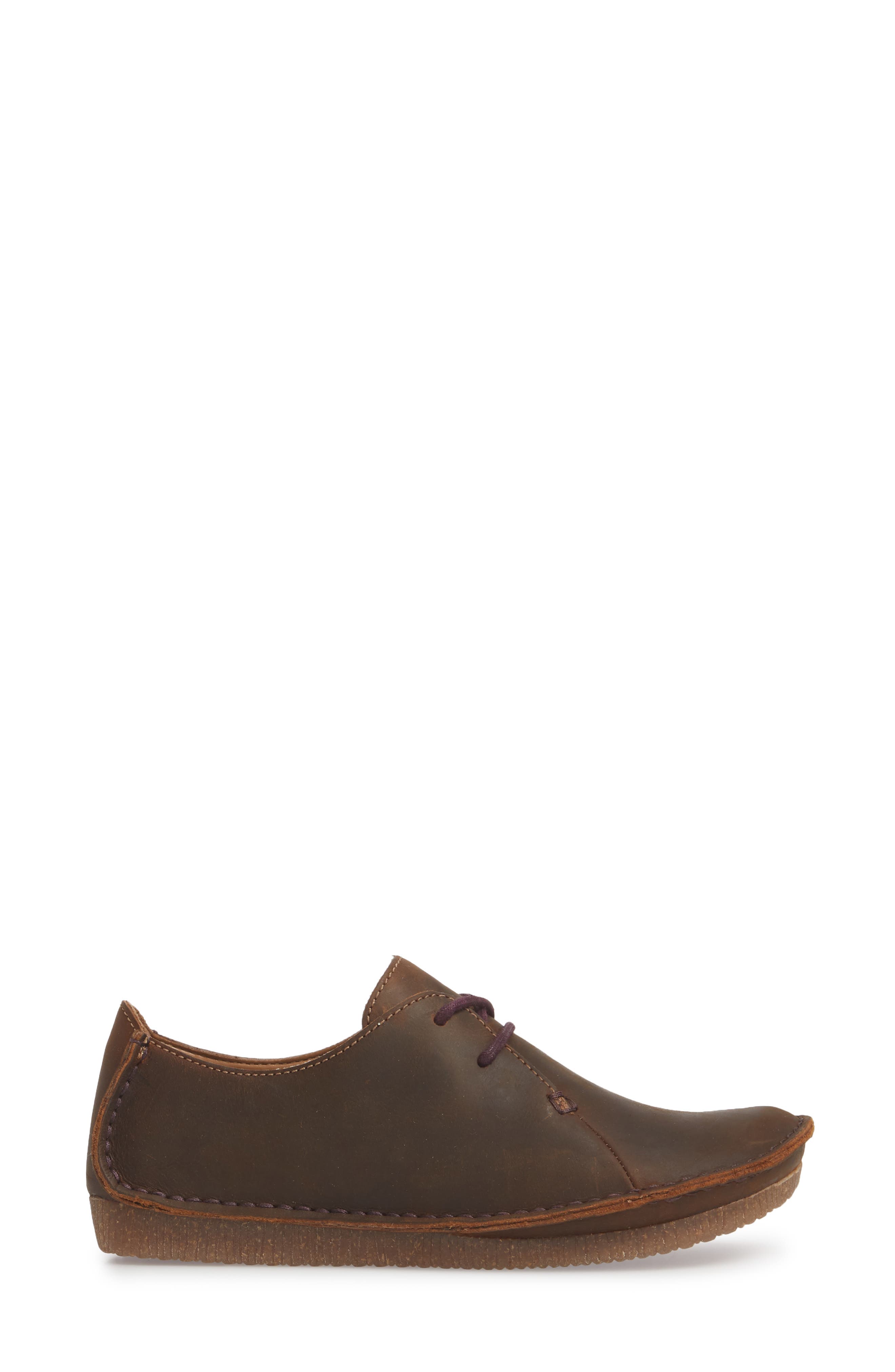 Clarks<sup>®</sup> Janey Mae Flat, Alternate, color, Beeswax Leather